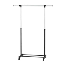 Clothes rack on wheels target. Adjustable Single Rod Garment Rack Black Room Essentials Target