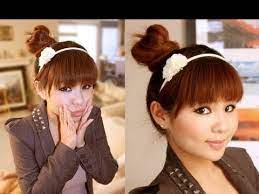 Japanese Hair Bun I Think I Could Actually Pull This Off Now To Find A Scrunchy Bun Hairstyles Japanese Hairstyle Hair Bun Tutorial