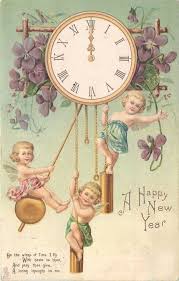 Buon Anno Vintage Vintage Cartoline Auguri Anno Nuovo