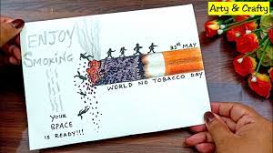 How to draw the golden gate bridge: How To Draw World No Tobacco Day Poster No Smoking Drawing Easy Step By Step For Beginners Youtube