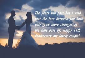 Celebrate your 11th wedding anniversary with the traditional gift of steel or go for the modern alternative of jewellery. 11th Marriage Anniversary Wishes Quotes Images Best Wishes