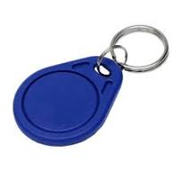 Pack of 100 RFID Key Fobs – HL-3 125 kHz Proximity ID Card Token Tags  Keyfobs for Door Entry Access Control System, Read-Only Blue