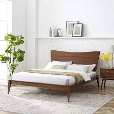 Search for bed platform full. Corrigan Studio Delreal Full Wood Platform Bed In Walnut Reviews Wayfair