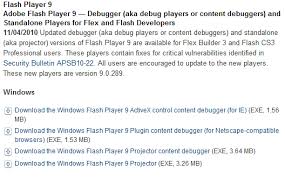 These players contain fixes for critical vulnerabilities identified in security. Debugging With Flash Builder 4 Flash Player Debugger Req D The Page Not Found Blog
