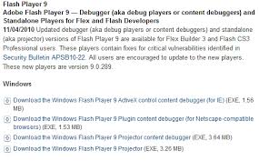 Updated debugger (aka debug players or content debuggers) and standalone (aka projector) versions of flash player are available for all users. Debugging With Flash Builder 4 Flash Player Debugger Req D The Page Not Found Blog