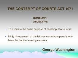Contempt of court, often referred to simply as contempt, is the offence of being disobedient to or discourteous towards a court of law and its * list of contents regarding the the contempt of courts act 1971 * select any particular topic and view it in full screen * bookmark any favorite topic. Ppt Law Of Contempt And Media Powerpoint Presentation Free Download Id 6053116
