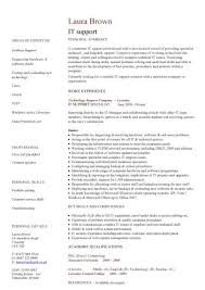 It Support Cv Sample Helpdesk Writing A Good Cv Resume Technology Cvs Job Application
