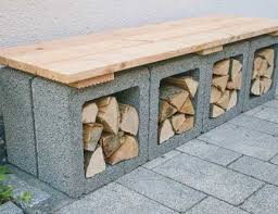 Brennholzbank Selber Bauen Selber Bauen Garten Gartenbank Selber Bauen Feuerstelle Garten