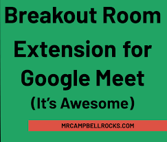 Google Meet Break Out Rooms Extension Https Mrcampbellrocks Com Google Meet Break Out Rooms Extension In 2020 Google Classroom Breakouts Google