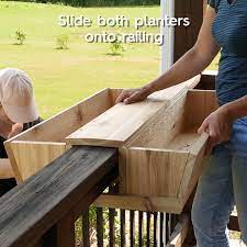 Build Your Own Railing Planter For Custom Curb Appeal Video Railing Planters Diy Garden Furniture Deck Railing Planters