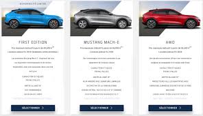 Le Configurateur Du Ford Mustang Mach E Est En Ligne