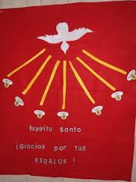 Queira ser um eterno pentecostes. Banderin Del Espiritu Santo Espiritu Santo Altares Para La Virgen Espiritus