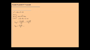 Cazuri particulare de ecuatii de gradul ii. Ecuatia De Gradul 2 Rezolvare Lic Ecuatia2 5 Youtube