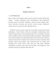 Laporan hasil literatur review oleh : Bab 3 Kajian Literatur