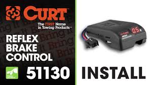 Curt 51140 triflex electric trailer brake controller, proportional. Brake Control Install Curt 51130 Reflex Brake Control Youtube