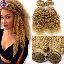 Blonde brazilian kinky curly hair human weave ombre kinky curly hair weave wet and wavy ombre curly weave crochet hair. Malaysian Kinky Curly Blonde Weave Tissage Blonde Human Hair Extensions Malaysian Blonde Kinky Curly Hair Weave 4 Bundle Deals Hair Weave Tape Hair Ceramic Flat Ironshair Products For African Americans Aliexpress