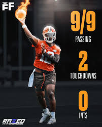 Browns rookie QB Shedeur Sanders was once again the top ...