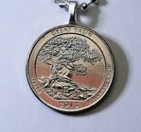2013 Nevada Great Basin National Park Collier pendentif pièce de monnaie,  Quarter Dollar NV