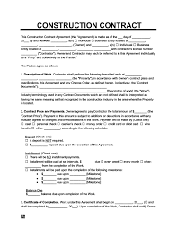 Construction contracts suitable for construction contracts clarify agreements between you and your customers. Create A Free Construction Contract Agreement Legal Templates