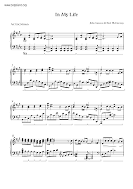 The beatles were an english rock band formed in liverpool in 1960. The Beatles In My Life Sheet Music Pdf Free Score Download