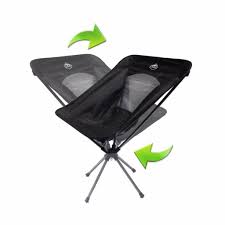 Trekk Outdoor 360 Rotating Ultralight Compact Swivel Folding Camp Chair Ice Fishing Hunting Hiking Outdoor Camping Gear Outdoor Gear Folding Camping Chairs