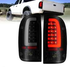 Taillights are the newest type of tail lights available, and they use super bright and fast acting led's to give your tacoma the look of the newer high end vehicles on the road. Toyota Tacoma 1995 2000 Black Smoked Led Tail Lights Tube A132eolg110 Topgearautosport