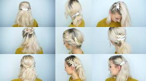 Bananenspangen halten am besten in. 9 Frisuren Mit 1 Haarschmuck Olesjaswelt Youtube