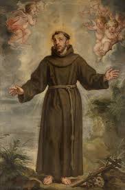 Saint gertrude, the patron saint of cats & gardeners, stands among the pretty flowers holding her patron saint of cats. Francis Of Assisi Wikipedia