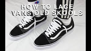 In today's video i'm going to be showing you 3 cool ways how to vans old skool. How To Lace Vans Old Skools The Best Way Youtube