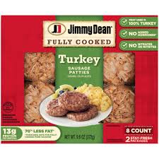 Warm turkey breakfast sausages in microwave per package directions. Jimmy Dean Fully Cooked Turkey Sausage Patties 8 Ct 9 6 Oz Ralphs