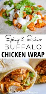 Easy Crispy Buffalo Chicken Wrap Recipe How To Make This Hot 5 Minute Homemade Wrap Made With Lunch Recipes Healthy Quick Lunch Recipes Chicken Wrap Recipes