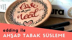 Ahşap üzerine yakarak yazı yazmak. Ahsap Tabak Uzerine Dekoratif Yazi Ve Susleme Videosu 10marifet Org Da