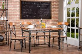 Here you'll find a wide variety of garden table and chair sets to choose from. Baxton Studiobroxburn Light Brown Wood Metal 5 Piece Dining Set Wholesale Interiors