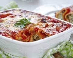 Cannelloni Au Chevre Et Aux Epinards Recette Recette De Cannelloni Cannelloni Ricotta Cannelloni