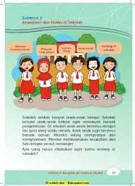 Mendapatkan penghargaan jika kita berprestasi Subtema 2 Kewajibanku Dan Hakku Di Sekolah