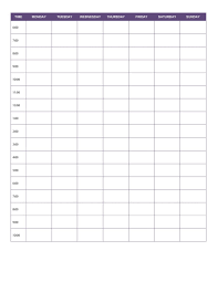 Free Printable Daily Schedule Chart Free Printable A To Z