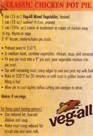 Classic Veg All Chicken Pot Pie Found On Sodoesthatmeaniamsouthern Com Rotisserie Chicken Pot Pie Recipes Chicken Recipes Diy Food Recipes