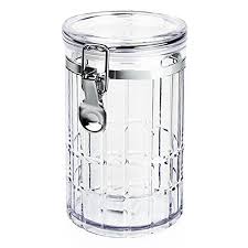 Functional bathroom storage can actually be a little glamorous. Acrylic Airtight Plastic Storage Canister Set Clear Food Saver Container W Vacuum Seal Locking Lid 58 Oz Buy Online In Antigua And Barbuda At Antigua Desertcart Com Productid 14552184