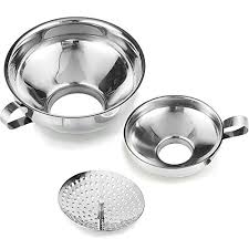 Maybe you would like to learn more about one of these? Stainless Steel Canning Funnel And Fine Mesh Strainer With Long Handle For Wide Regular Jars Transferring Flour Dry Ingredients Set Of 2 Funnels Home Kitchen Southessexcourt Com