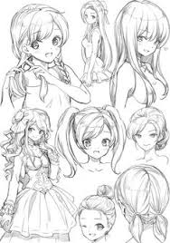 Draw lips for manga & anime. 24 Anime Hair Drawing Ideas Anime Hair How To Draw Hair Hair Sketch