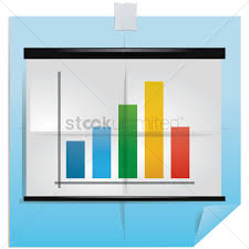 Presentation Chart Folded Paper Design Vector Image