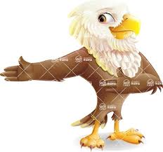 Maybe you would like to learn more about one of these? Cute Eagle Cartoon Vector Character Showing With Right Hand Graphicmama