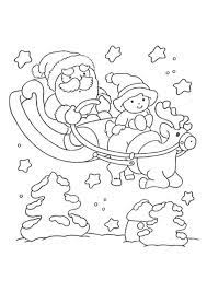 a colorier le dessin du pere noel qui emmene bebe pour un tout en traineau 2020 coloriage papa couleurs de pelle bob constructeur