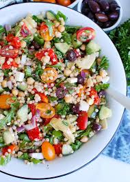 This salad makes a great summer side dish with grilled meats, fish and veggies. Mediterranean Couscous Salad A Cedar Spoon