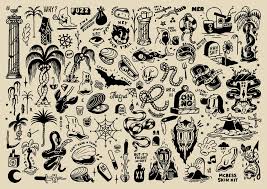 Https Www Ba Reps Com Illustrators Mcbess Main Portfolio 5b57470c 5a24 470 Traditional Tattoo Black And White Traditional Tattoo Art Traditional Black Tattoo