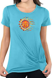 Yoga Clothing For You Womens Sleeping Sun Twisty Front Tee At Amazon Women S Clothing Store In 2020 Yoga Clothes Clothes Amazon Women