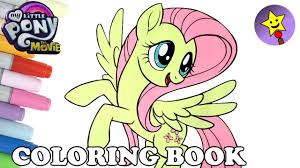 Color online with this game to color my little pony coloring pages and you will be able to share and to create your own gallery online. Fluttershy Coloring Book Mlp My Little Pony The Movie Coloring Page Youtube