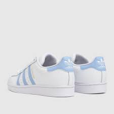 Veröffentlichung 2020 adidas superstar weiß/orange/blau fv3034 ausverkauf. Herren Weiss Hellblau Adidas Superstar Sneaker Schuh