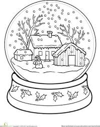 Check out all of our free winter coloring pages at allkidsnetwork.com. Snow Globe Worksheet Education Com Coloring Pages Winter Christmas Coloring Pages Holiday Worksheets