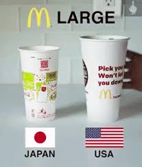 Japan Usa United States Countries Size Drinks Mcdonalds Funny Pictures Best Jokes Comics Images Video Humor Gif Animation I Lol D